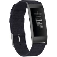 iMoshion Nylon bandje Fitbit Charge 3 / 4 - Zwart