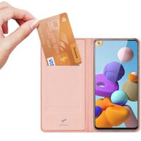 Dux Ducis Slim Softcase Bookcase Samsung Galaxy A21s - Rosé Goud