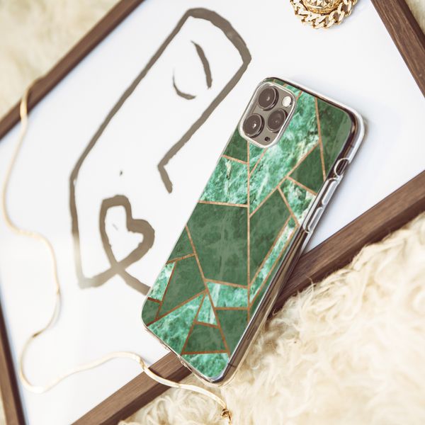 iMoshion Design hoesje iPhone Xr - Grafisch Koper / Groen