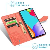 iMoshion Mandala Bookcase Samsung Galaxy A52(s) (5G/4G) - Oranje