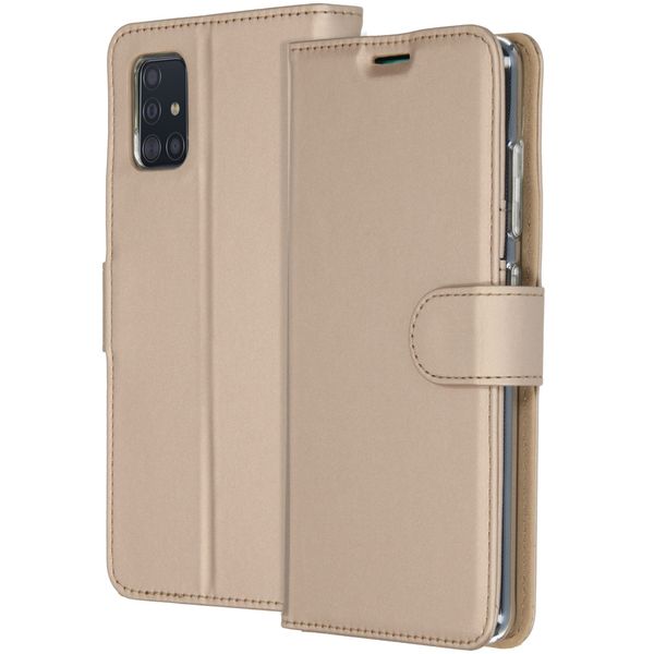 Accezz Wallet Softcase Bookcase Samsung Galaxy A51 - Goud