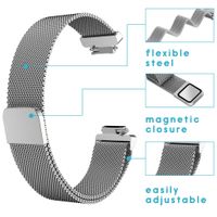 iMoshion Milanees Watch bandje Fitbit Inspire - Zilver