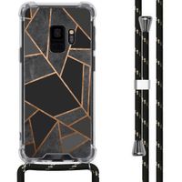 iMoshion Design hoesje met koord Samsung Galaxy S9 - Grafisch Koper - Zwart / Goud