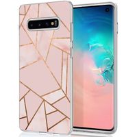 iMoshion Design hoesje Samsung Galaxy S10 - Grafisch Koper / Roze