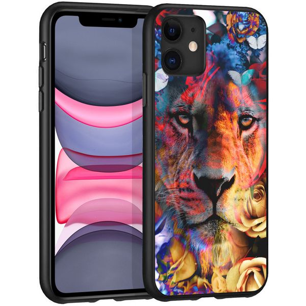 iMoshion Design hoesje iPhone 11 - Jungle - Leeuw