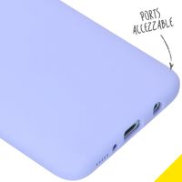 Accezz Liquid Silicone Backcover Samsung Galaxy A70 - Paars