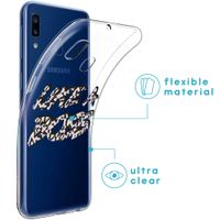 iMoshion Design hoesje Galaxy A20e - Like A Boss - Paars / Zwart