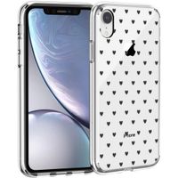 iMoshion Design hoesje iPhone Xr - Hartjes - Zwart