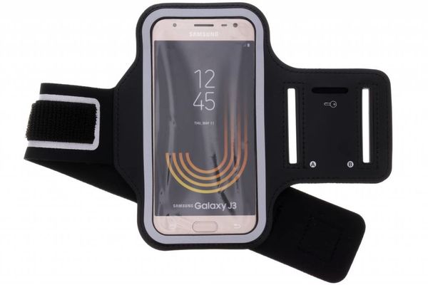 Zwart sportarmband Samsung Galaxy J3 (2017)