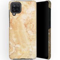 Selencia Maya Fashion Backcover Samsung Galaxy A12 - Marble Sand