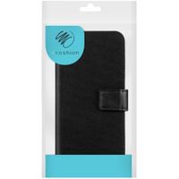 iMoshion Luxe Canvas Bookcase iPhone SE / 5 / 5s - Zwart