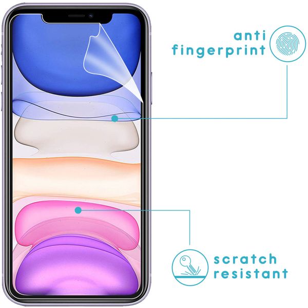 iMoshion Screenprotector Folie 3 Pack + Camera Protector iPhone Xr