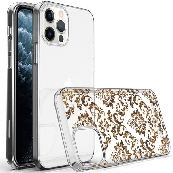 iMoshion Design hoesje iPhone 12 (Pro) - Grafisch Luxe