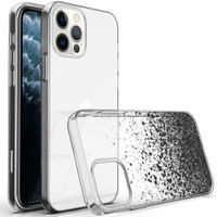 iMoshion Design hoesje iPhone 12 (Pro) - Spetters - Zwart