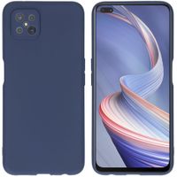 iMoshion Color Backcover Oppo Reno4 Z 5G - Donkerblauw