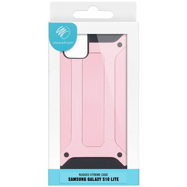 iMoshion Rugged Xtreme Backcover Samsung Galaxy S10 Lite - Rosé Goud