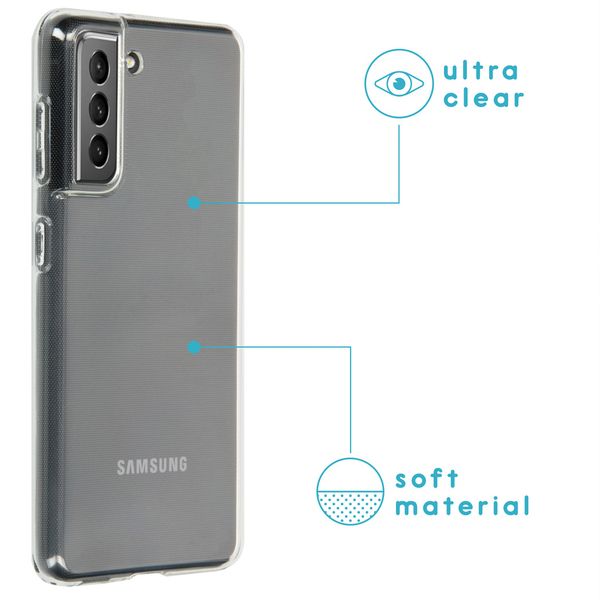 iMoshion Softcase Backcover Samsung Galaxy S21 - Transparant