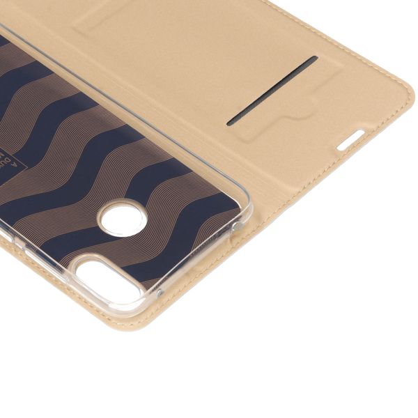 Dux Ducis Slim Softcase Bookcase Huawei Y7 (2019) - Goud