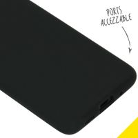 Accezz Liquid Silicone Backcover Samsung Galaxy S20 - Zwart