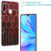 iMoshion Design hoesje Huawei P30 Lite - Patroon - Rood