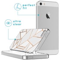 iMoshion Design hoesje iPhone 5 / 5s / SE - Grafisch Koper / Wit