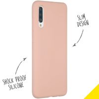 Accezz Liquid Silicone Backcover Samsung Galaxy A70 - Roze