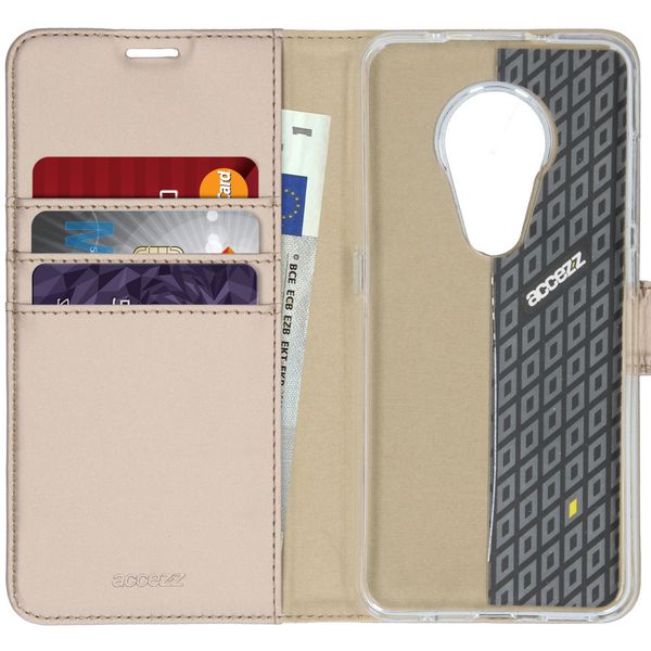 Accezz Wallet Softcase Bookcase Nokia 6.2 / Nokia 7.2 - Goud