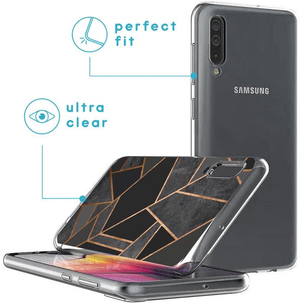 iMoshion Design hoesje Samsung Galaxy A50 / A30s - Grafisch Koper / Zwart