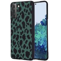 iMoshion Design hoesje Samsung Galaxy S21 - Luipaard - Groen / Zwart