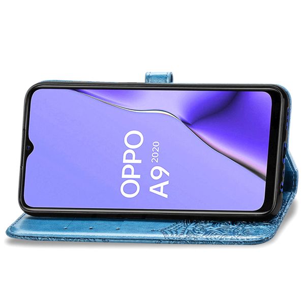 Mandala Bookcase Oppo A5 (2020) / A9 (2020) - Turquoise