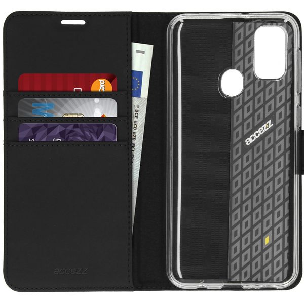 Accezz Wallet Softcase Bookcase Samsung Galaxy M30s / M21 - Zwart