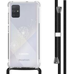 iMoshion Design hoesje met koord Samsung Galaxy A71 - Paardenbloem - Wit