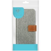 iMoshion Luxe Canvas Bookcase Samsung Galaxy J5 (2016) - Grijs