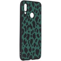 Design Backcover Color Huawei P Smart (2019) - Panter Groen