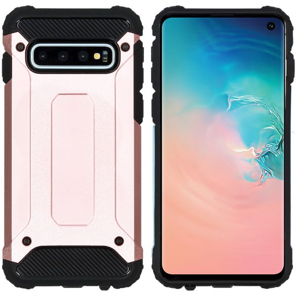 iMoshion Rugged Xtreme Backcover Samsung Galaxy S10 - Rosé Goud