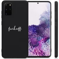 iMoshion Design hoesje Samsung Galaxy S20 Plus - Fuck Off - Zwart