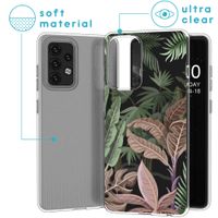 iMoshion Design hoesje Samsung Galaxy A52(s) (5G/4G) - Jungle - Groen / Roze