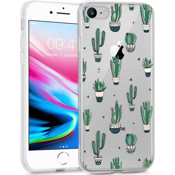 iMoshion Design hoesje iPhone SE (2022 / 2020) / 8 / 7  - Cactus - Groen