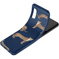 iMoshion Design hoesje Samsung Galaxy A71 - Luipaard - Blauw