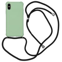 iMoshion Color Backcover met koord iPhone Xs / X - Groen