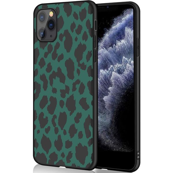 iMoshion Design hoesje iPhone 11 Pro - Luipaard - Groen / Zwart