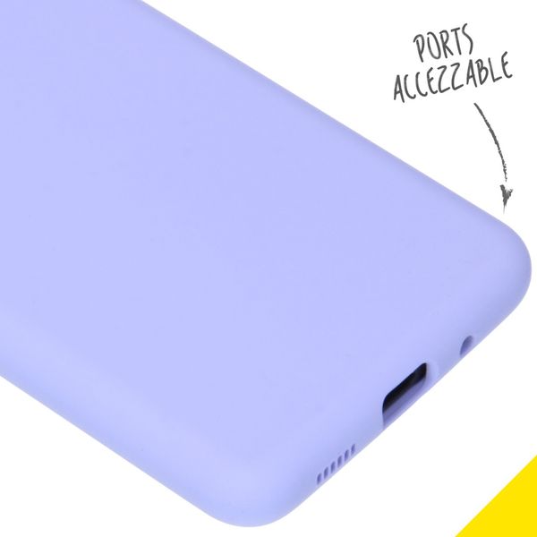 Accezz Liquid Silicone Backcover Samsung Galaxy S20 - Paars